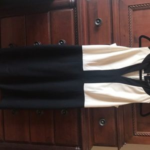 Banana Republic black/cream dress